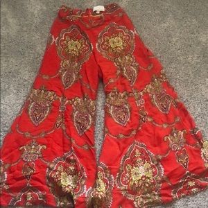 Anthropologie high rise flare pants